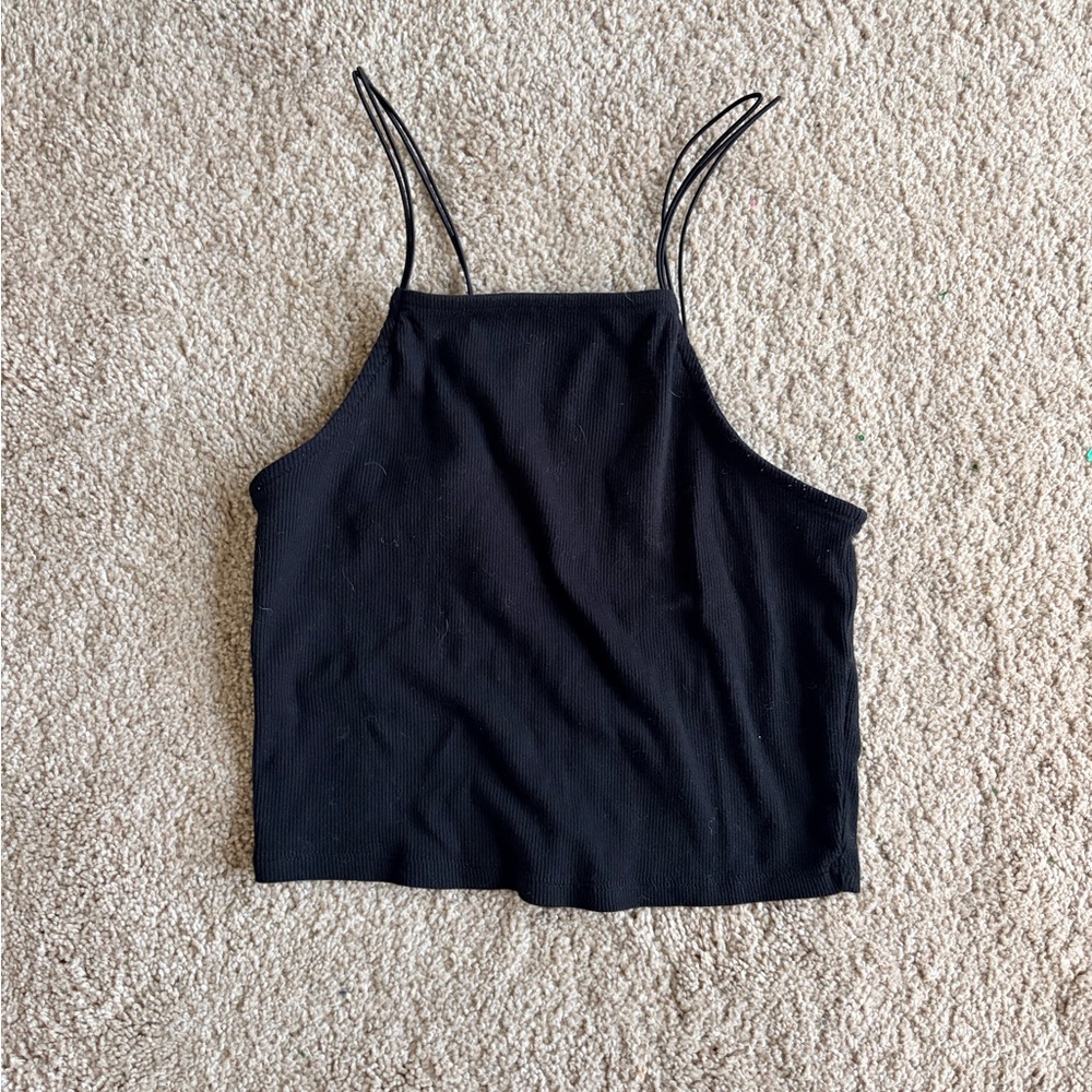 Black Women's Spaghetti Strap Top